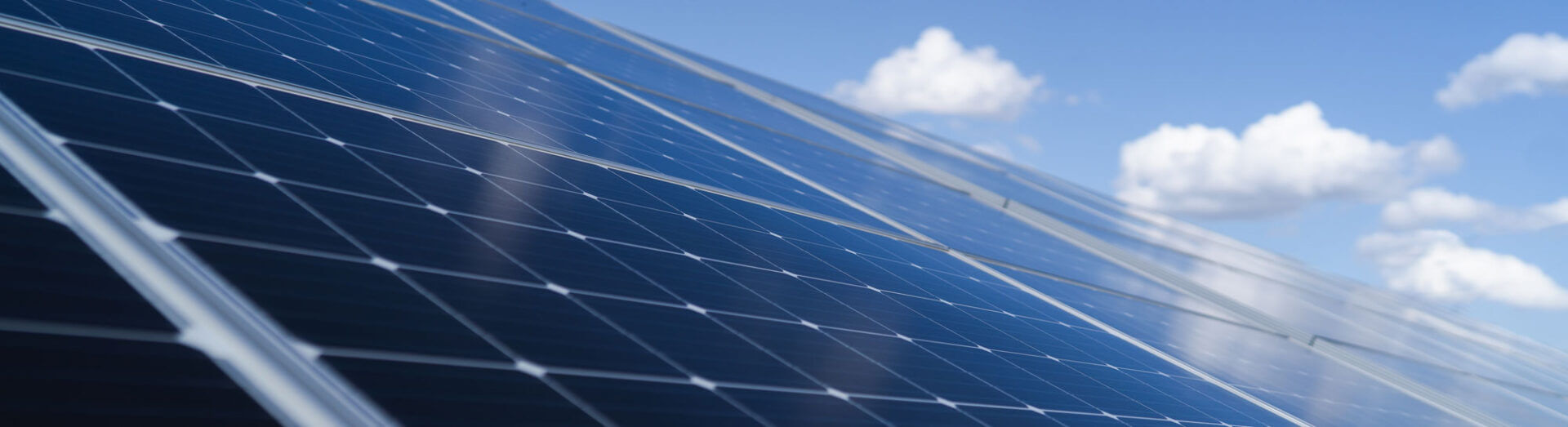 Solar Panel On Blue Sky Background